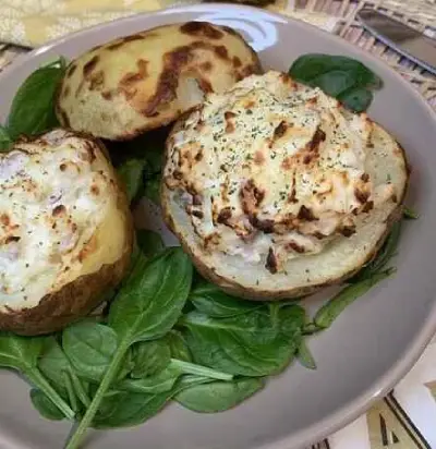 recette de Pommes de terre farcies au airfryer